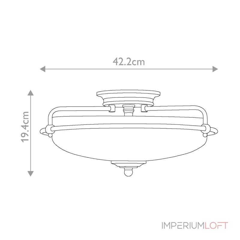 Потолочный светильник Quoizel Griffin QZ-GRIFFIN-F-WS