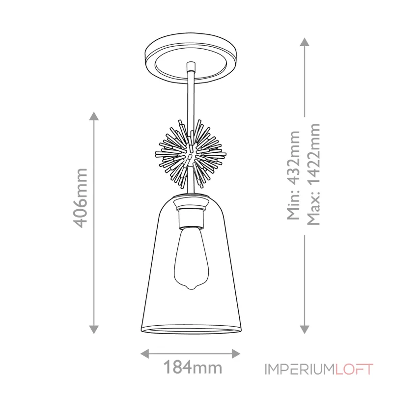 Подвесной светильник Elstead Lighting Staring STARING-MP-DG-CLEAR Подвесной светильник Elstead Lighting Staring STARING-MP-DG-CLEAR