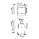 Настенный фонарь Kichler Delison KL-DELISON-M-RZ