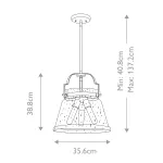 Подвесной светильник Quoizel Wimberley QN-WIMBERLEY-P-WS