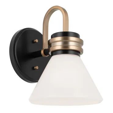 Бра для ванных комнат Kichler Farum KL-FARUM1-BK-CPZ Бра для ванных комнат Kichler Farum KL-FARUM1-BK-CPZ