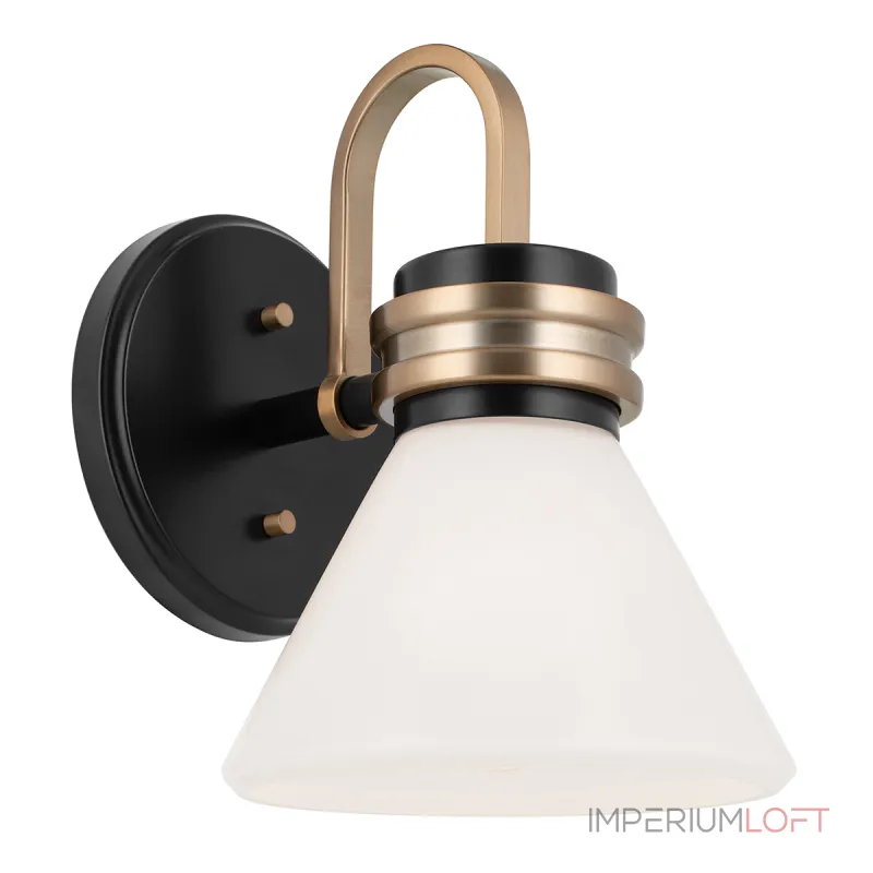Бра для ванных комнат Kichler Farum KL-FARUM1-BK-CPZ Бра для ванных комнат Kichler Farum KL-FARUM1-BK-CPZ