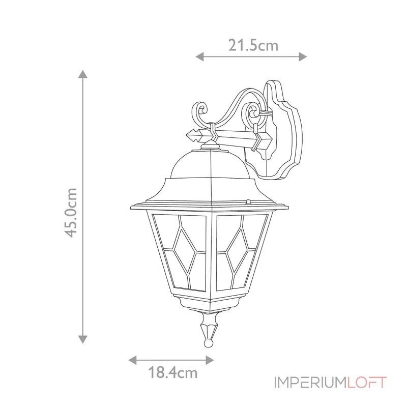 Настенный фонарь Elstead Lighting Norfolk NR2-BLK