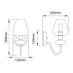 Бра Elstead Lighting Armand DL-ARMAND1-AB