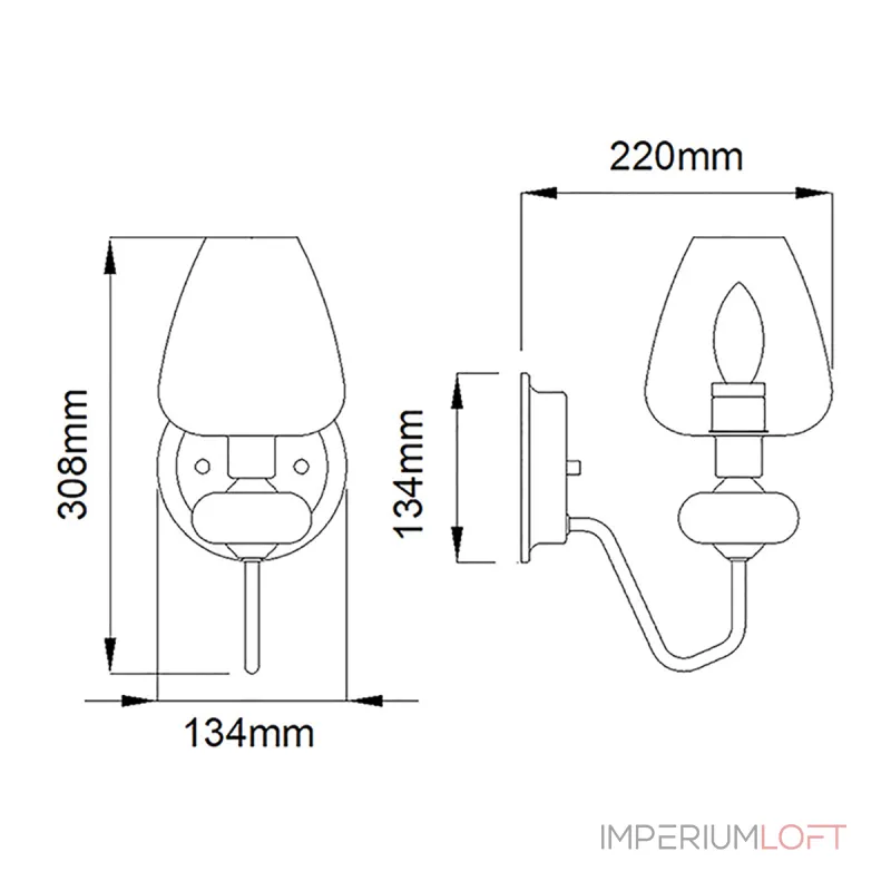 Бра Elstead Lighting Armand DL-ARMAND1-AB Бра Elstead Lighting Armand DL-ARMAND1-AB