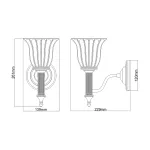 Бра для ванных комнат Elstead Lighting Carroll BATH-CARROLL1-PC