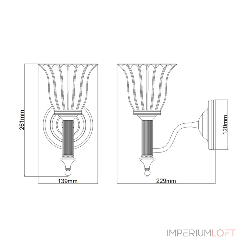 Бра для ванных комнат Elstead Lighting Carroll BATH-CARROLL1-PC Бра для ванных комнат Elstead Lighting Carroll BATH-CARROLL1-PC