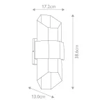Настенный фонарь Quoizel Chasm QZ-CHASM-M-BKW