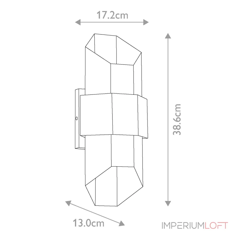 Настенный фонарь Quoizel Chasm QZ-CHASM-M-BKW