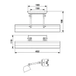 Светильник для картин Elstead Lighting Chawton CHAWTON-PLM-BLK