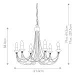 Люстра Elstead Lighting Carisbrooke CB6-BLACK