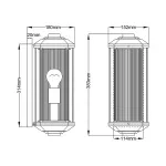 Настенный фонарь Hinkley Castelle QN-CASTELLE-M-BZ
