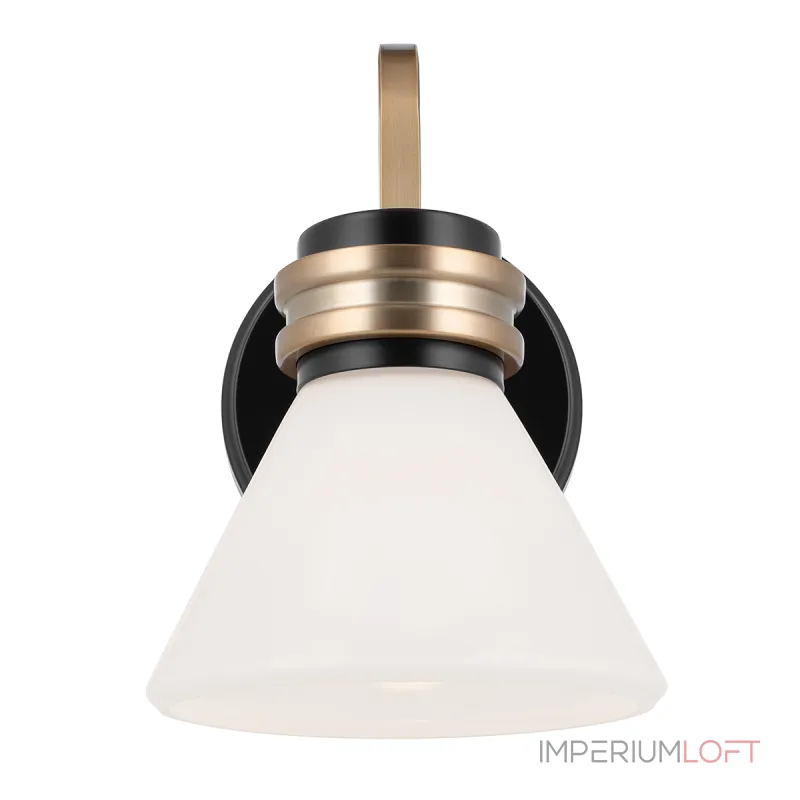 Бра для ванных комнат Kichler Farum KL-FARUM1-BK-CPZ Бра для ванных комнат Kichler Farum KL-FARUM1-BK-CPZ
