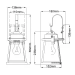 Настенный фонарь Hinkley Bainbridge HK-BAINBRIDGE-S-OZ