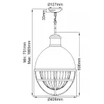 Подвесной светильник Kichler Tollis QN-TOLLIS-P-BN