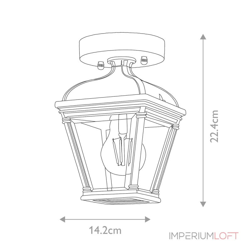 Потолочный фонарь Elstead Lighting Bayview BAYVIEW-PORCH-BK
