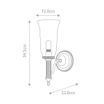 Бра для ванных комнат Elstead Lighting Carroll BATH-CARROLL2-PC