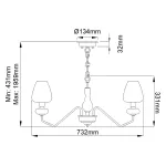 Люстра Elstead Lighting Armand DL-ARMAND3-AB