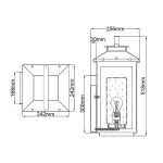 Настенный фонарь Hinkley Atwater QN-ATWATER-L-PDB