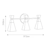 Бра для ванных комнат Elstead Lighting Bowtie BOWTIE-3-MB