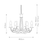 Люстра Elstead Lighting Minster MN6-BLACK
