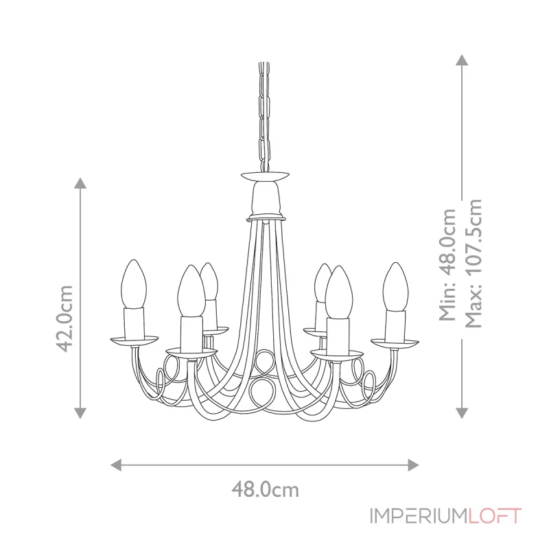 Люстра Elstead Lighting Minster MN6-BLACK Люстра Elstead Lighting Minster MN6-BLACK