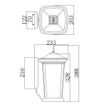 Настенный фонарь Hinkley Bromley HK-BROMLEY2-M