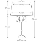 Настольная лампа Elstead Lighting Amarilli AML-TL-BLK-SIL
