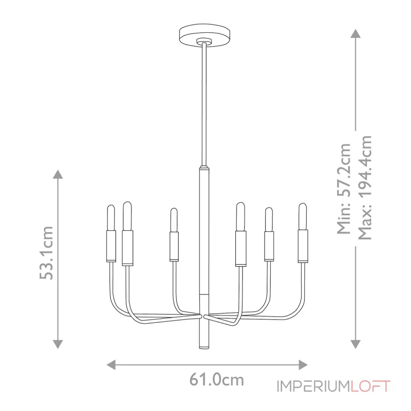 Люстра Feiss Brianna FE-BRIANNA6-PN