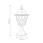 Фонарь-пьедестал Elstead Lighting Norfolk NR3-BLK