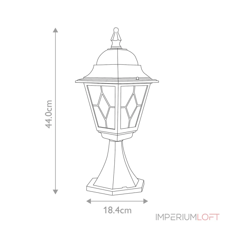Фонарь-пьедестал Elstead Lighting Norfolk NR3-BLK Фонарь-пьедестал Elstead Lighting Norfolk NR3-BLK