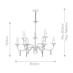 Люстра Elstead Lighting Finsbury park FP9-POL-NICKEL