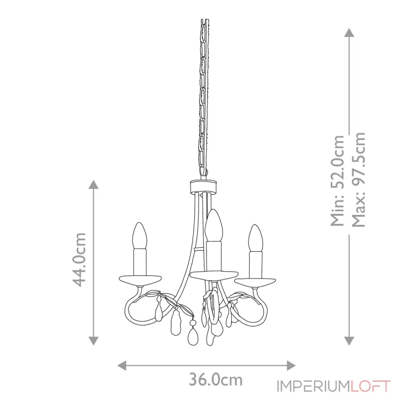 Люстра Elstead Lighting Christina CRT3-SILVER-GOLD