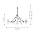 Люстра Elstead Lighting Warwick WR8-GRAPHITE
