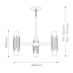 Люстра Elstead Lighting Marvele MARVELE6-AB-OPAL