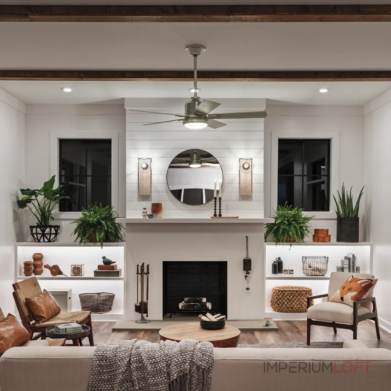 Люстра-вентилятор Kichler Colerne KLF-COLERNE-52-BN