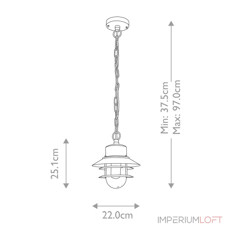 Подвесной фонарь Elstead Lighting Copenhagen COPENHAGEN8-SIL