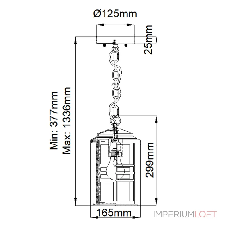 Подвесной фонарь Kichler Beacon square KL-BEACON-SQUARE8-OZ