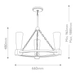 Люстра Elstead Lighting Kristy KRISTY3-DG-OPAL