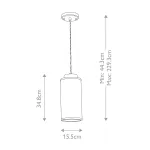 Подвесной светильник Elstead Lighting Reno RENO-P-SMOKE