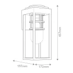Настенный фонарь Kichler Hone KL-HONE-M-BKT