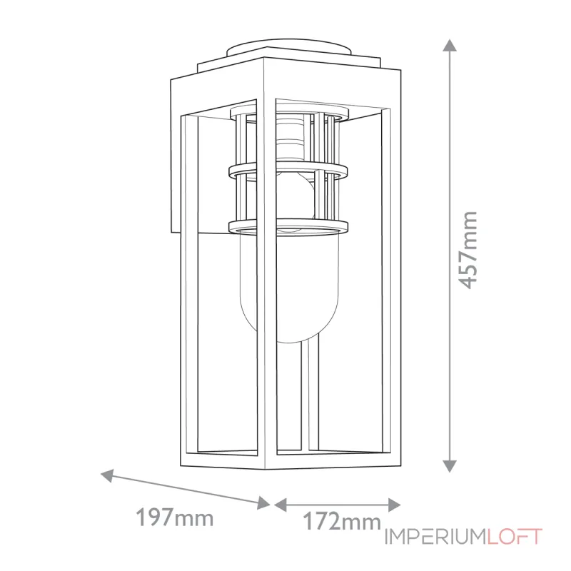 Настенный фонарь Kichler Hone KL-HONE-M-BKT Настенный фонарь Kichler Hone KL-HONE-M-BKT