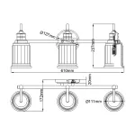 Бра для ванной Quoizel Swell QZ-SWELL3-PC-BATH