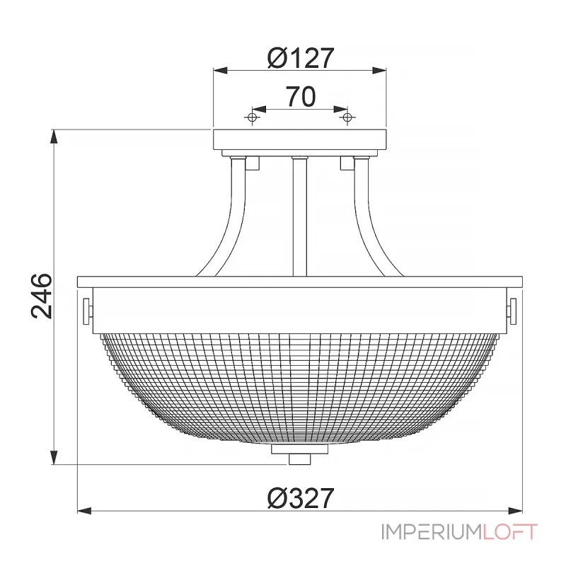 Потолочный светильник Quoizel Mantle QZ-MANTLE-SF-PN