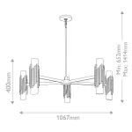 Люстра Elstead Lighting Marvele MARVELE10-AB-OPAL