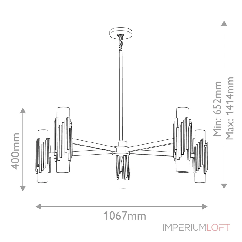 Люстра Elstead Lighting Marvele MARVELE10-AB-OPAL