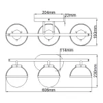 Бра для ванных комнат Hinkley Hollis HK-HOLLIS3-C-HB-BATH