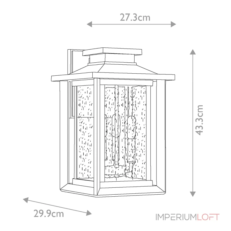 Настенный фонарь Quoizel Wakefield QZ-WAKEFIELD-L-TBK