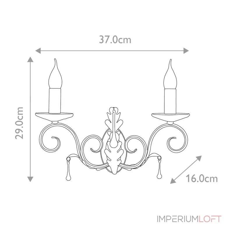 Бра Elstead Lighting Amarilli AML2-BRONZE Бра Elstead Lighting Amarilli AML2-BRONZE