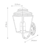 Настенный фонарь Elstead Lighting Mansion house MANSION-HOUSE-WB1-BR